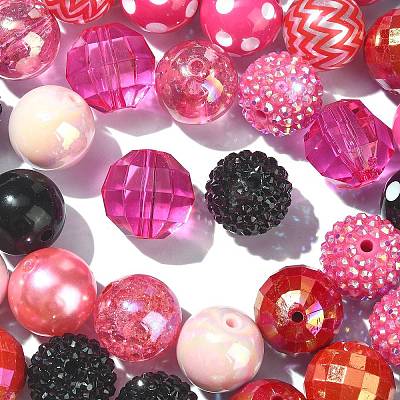 Acrylic & Resin & ABS Plastic Beads Sets MACR-CJ0001-67-1