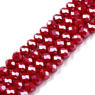 Electroplate Glass Beads Strands LS-EGLA-A044-P6mm-A15-1