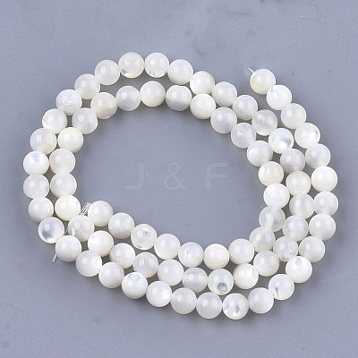 Natural White Shell Beads X-SHEL-T012-49C-1