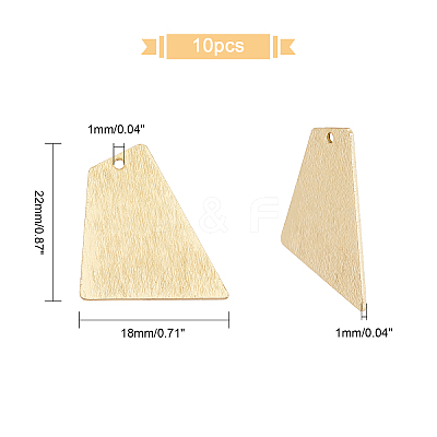 10Pcs Brass Pendants KK-FH0002-59-1