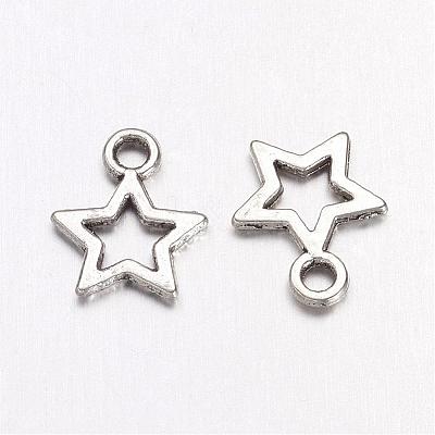 Antique Silver Tibetan Style Star Pendants X-LF0037Y-1