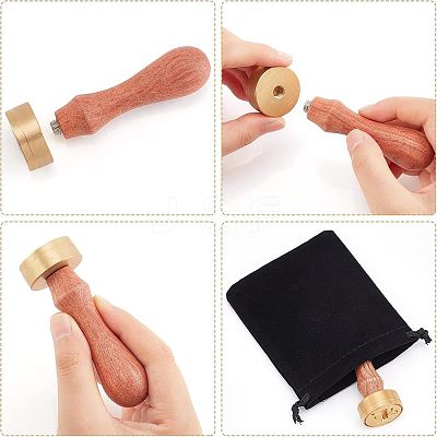 1Pc Brass Stamp Head DIY-OC0008-66F-1