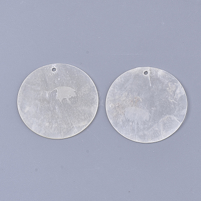 Capiz Shell Pendants X-SHEL-S276-23A-1