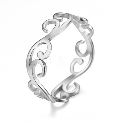 304 Stainless Steel Finger Rings for Women FS-WGFE90D-03-1