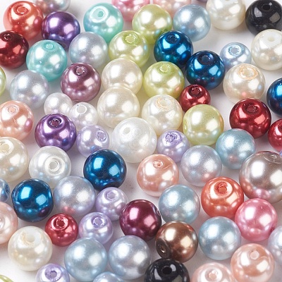 Glass Pearl Beads HY-XCP0002-01-1