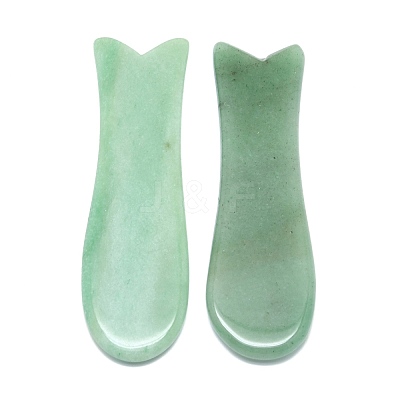 Natural Green Aventurine Gua Sha Boards G-P456-01-1
