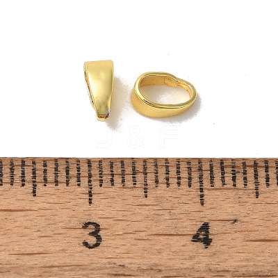 Rack Plating Brass Snap on Bails KK-F873-34G-1