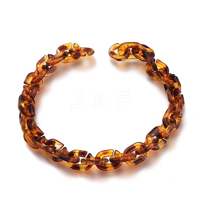 Handmade Opaque Acrylic Cable Chains AJEW-JB00767-1