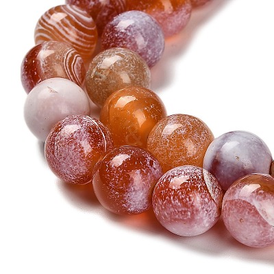 Dyed Natural Agate Beads Strands G-G203-10K-12mm-1