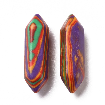 Synthetic Colorful Malachite No Hole G-K330-09-1
