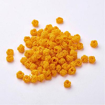 Polyester Weave Beads WOVE-N002-24-1