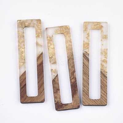 Resin & Walnut Wood Big Pendants RESI-S358-97H-1