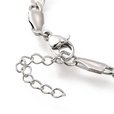 304 Stainless Steel Kids Bracelets BJEW-M233-07P-1