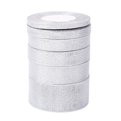 6 Styles 6 Rolls Polyester Ribbons SRIB-TA0001-27-1