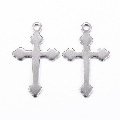 Tarnish Resistant 304 Stainless Steel Cross Pendants LS-STAS-H397-38P-1
