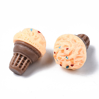 Spray Painted Resin Cabochons CRES-Q215-022G-1