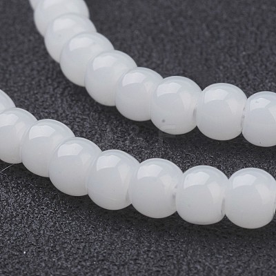 Imitation Jade Glass Beads Strands X-GMR4mmC26-1