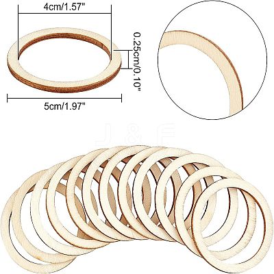 Unfinished Wood Linking Rings WOOD-NB0001-55-1