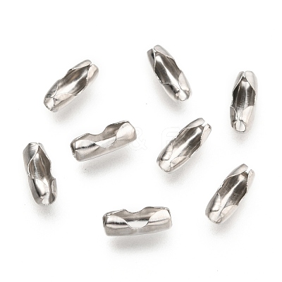Non-Tarnish 304 Stainless Steel Ball Chain Connectors X-STAS-K121-01B-P-1