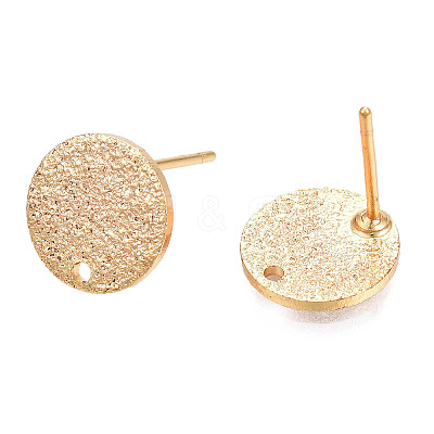 Brass Stud Earring Findings KK-N232-339-1