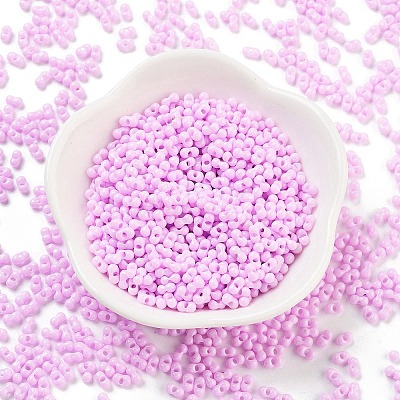 Baking Paint Glass Seed Beads SEED-A033-05N-1