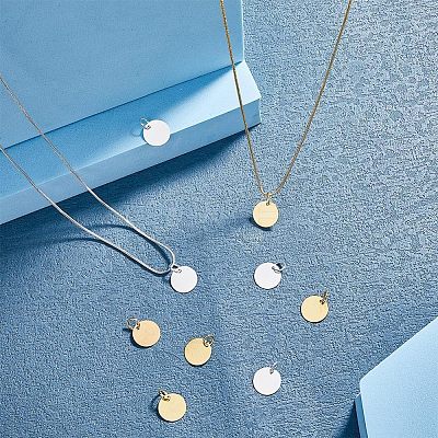 Brass Stamping Blank Tag Charms KK-FH0001-49-NF-1