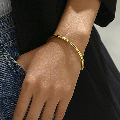 201 Stainless Steel Plain Bangles JJ8436-2-1