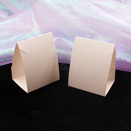 100Pcs Foldbale Paper Jewelry Display Cards PW-WG76422-03-1