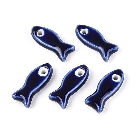 Handmade Porcelain Ceramic Beads PORC-T134-01G-1