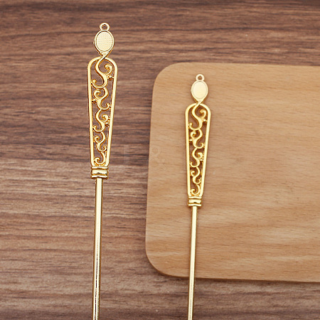 Alloy Hair Sticks Findings PW-WG14FAC-02-1