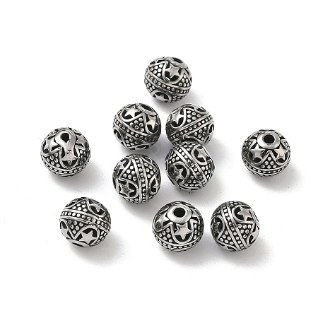 Retro 316 Surgical Stainless Steel Beads STAS-L307-17AS-15-1