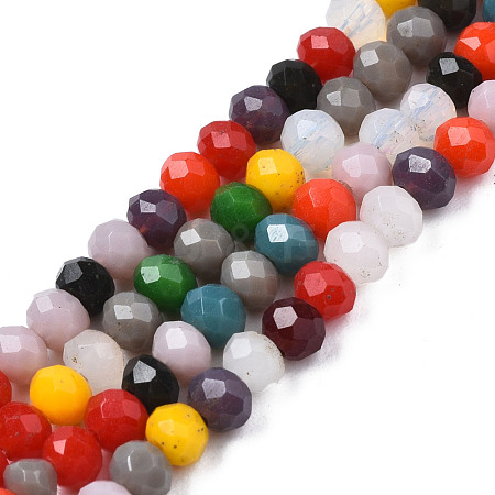 Glass Beads Strands GLAA-S019-02B-1