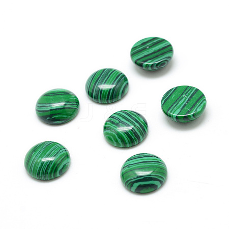 Synthetic Malachite Gemstone Cabochons G-T020-18mm-24-1