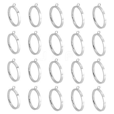 10Pcs 5 Style 304 Stainless Steel Finger Ring Settings STAS-UN0031-53-1