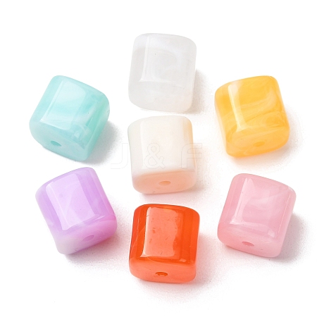Two-Tone Imitation Gemstone Acrylic Beads AC-CBA7B05-22-1