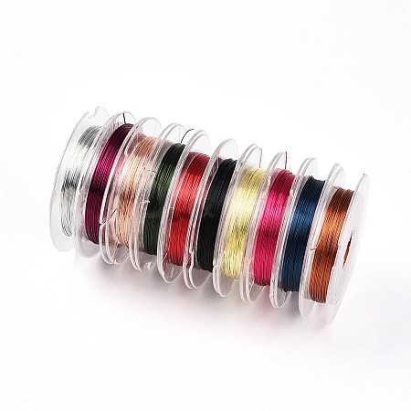 Round Copper Jewelry Wire CWIR-S002-0.3mm-M-1