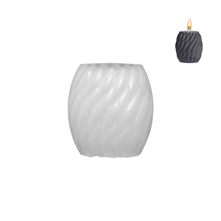 Twisted Barrel DIY Candle Silicone Molds WG66413-01-1