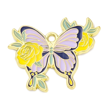 Alloy Enamel Pendants ENAM-C024-01B-01LG-1