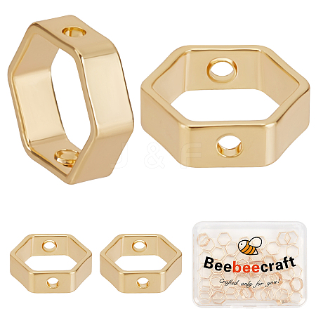 Beebeecraft 60Pcs Brass Bead Frames KK-BBC0002-36-1