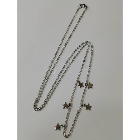 Non-Tarnish 304 Stainless Steel Charm Necklaces NJEW-PH01384-1