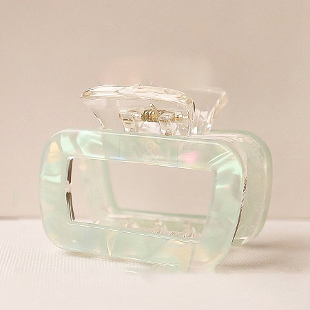 Rectangle Acrylic Claw Hair Clips PW-WG0A2D8-04-1