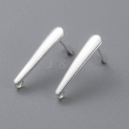 304 Stainless Steel Stud Earring Findings STAS-H436-22S-A-1