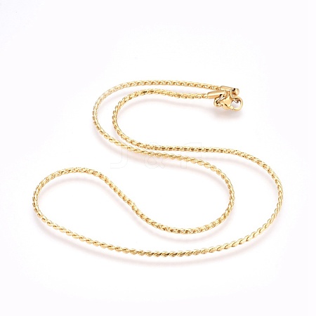 304 Stainless Steel Chain Necklaces NJEW-F248-19A-G-1