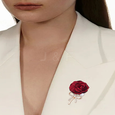 1Pc Cloth Flower Brooch JEWB-LP0010-05-1