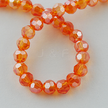 Electroplate Glass Bead Strands LS-EGLA-R015-4mm-28-1
