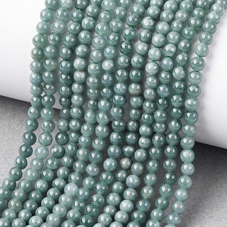 Natural Blue Jade Beads Strands G-H341-4mm-01-1