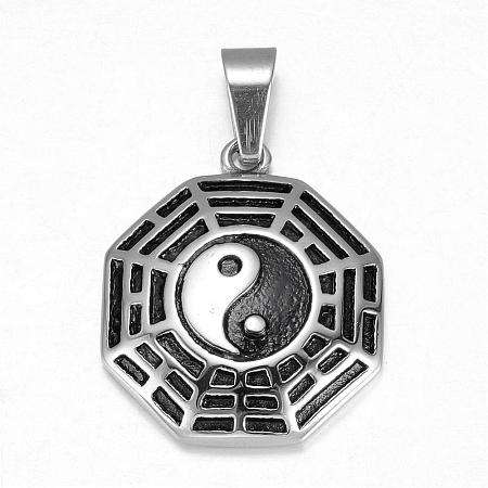 Feng Shui 316 Surgical Stainless Steel Pendants STAS-P039-094AS-1