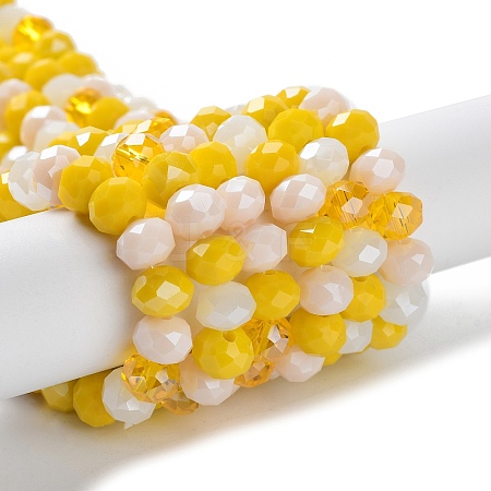 Glass Beads Strands EGLA-A034-M8mm-21-1