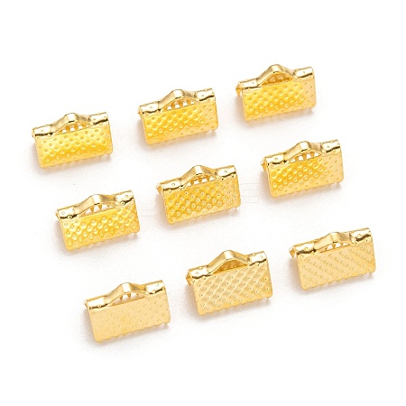 Iron Ribbon Crimp Ends LS-X-E143Y-G-1