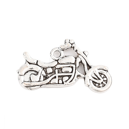 Tibetan Style Zinc Alloy Motorcycle Pendants X-TIBEP-R334-346AS-RS-1